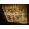 SASO high quality luxury crystal celling lamp for hotel,home decoration